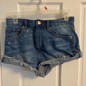 H&M Coachella Daydreamer Denim Shorts